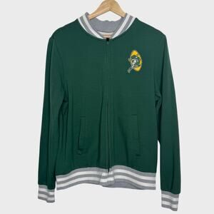 Fanatics Packers M Green Bomber Jacket | Vintage Inspired Sporty Lambeau Style